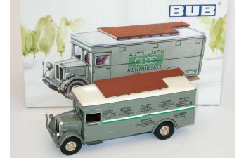 NAG BÜSSING Renntransporter car Union, grey white