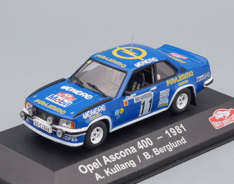 OPEL Ascona 400 #11 A.Kullang - B.Berglund Rally Monte Carlo (1981), blue