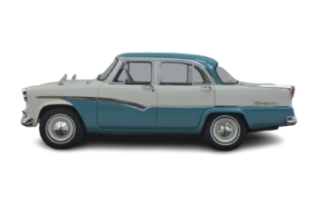 PRINCE Skyline 4 door sedan (1957), blue/white