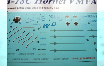 Декаль для F/A-18C Hornet VMFA-212