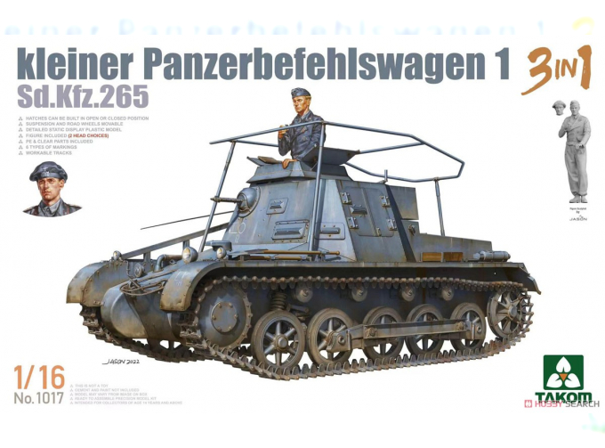 Сборная модель Sd.Kfz.265 Kleiner Panzerbefehlswagen 1