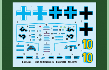 Сборная модель Focke Wulf FW 190D-13