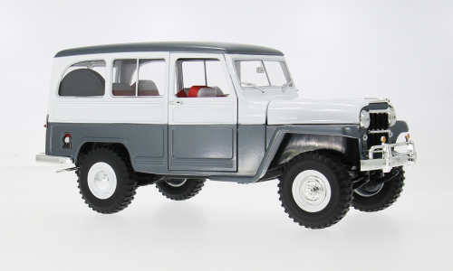 JEEP Willys Station Wagon Box Van, (1955), grey/white
