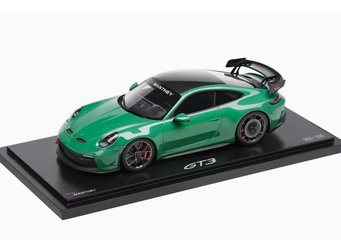 PORSCHE 911 992-2 GT3 COUPE MANTHEY KIT (2024) - CON VETRINA - WITH SHOWCASE, green