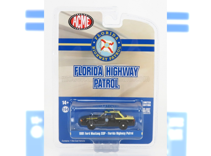 FORD MUSTANG SSP FLORIDA HIGHWAY PATROL STATE TROOPER (1991) , BLACK CREAM