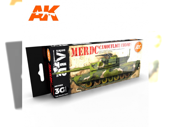 Набор красок "Камуфляжные цвета MERDC" (MERDC CAMOUFLAGE COLORS)