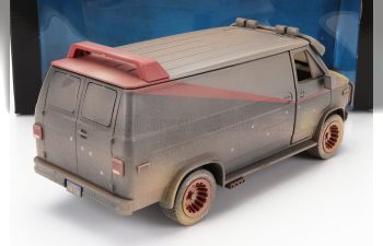 GMC VANDURA CARGO G.SERIES VAN WEATHERED VERSION (1983) - THE A-TEAM, BLACK RED