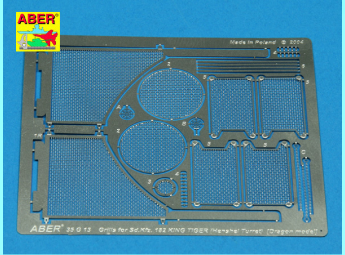 Grilles for Sd.Kfz.182 King Tiger (Henshel Turret)