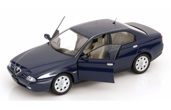 ALFA ROMEO 166 2.0 Twin Spark (with Decals Comando Carabinieri - Comando Gdf E Civile) (1998) - Police (lampeggiante Applicabile Con Biadesivo - Flashing Light With Double-sided Tape), Blue