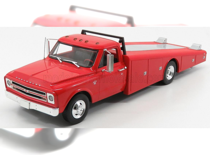 CHEVROLET C-30 TRUCK RAMP CAR TRANSPORTER (1967), RED