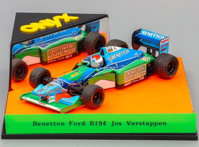 Benetton Ford B194 #6 Jos Verstappen, blue / green