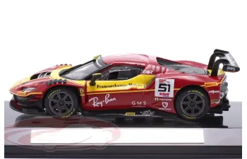 FERRARI 296 GT3, 24h Le Mans, Ferrari AF Corse, #51, A.P.Guidi/J.Calado (2025), red / yellow