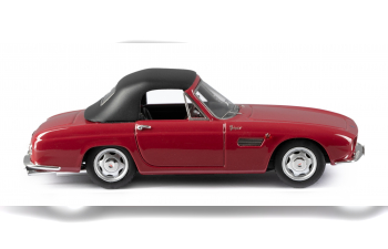 OSCA 1600 GT convertible top up by Fissore (1963), maroon