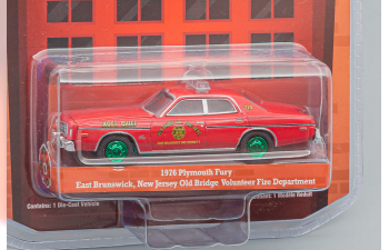 PLYMOUTH Fury Old Bridge Volunteer Fire Engine (1976), Red (Greenlight!!!)