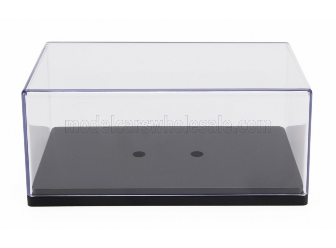 VETRINA DISPLAY BOX For 1/43 Base In Plastica Nera - Plastic Leather Base Black - Lungh.length Cm 14.5 X Largh.width Cm 8.0 X Alt.height Cm 6.3 (altezza Interna Interior Height Cm 5.0), Plastic Display