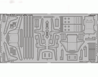 Цветное Фототравление для B-25J correct pilot seats