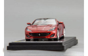 Ferrari Portofino with open roof (rosso portofino)