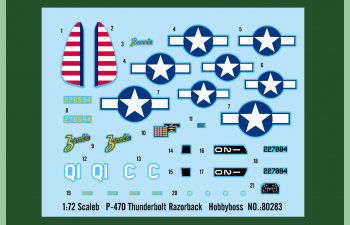Сборная модель Самолет P-47D Thunderbolt Razorback