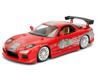 MAZDA Dom's Rx-7 2001 - Toretto - Fast & Furious 8 (2017), Red Silver
