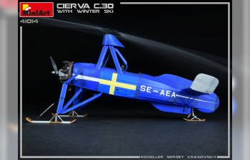 Сборная модель Вертолёт CIERVA C.30 w/ WINTER SKI