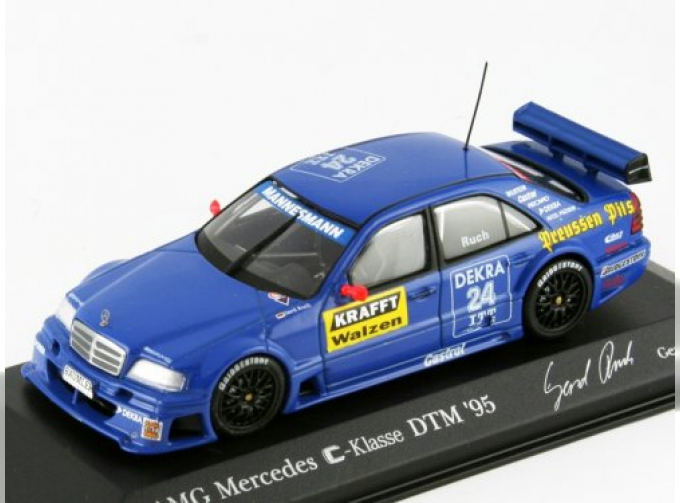 MERCEDES-BENZ AMG C-Class W202 DTM 1995 Rusch Motorsport 24 G. Ruch, blue