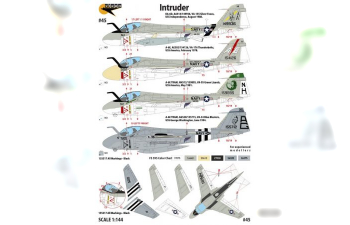 Декаль A-6 Intruder. 9 markings, USN