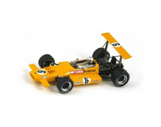 McLAREN M7B, 6 5th South African GP 1969 Bruce McLaren, yellow