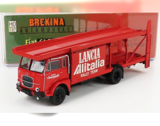 FIAT 640 Truck Car Transporter Team Lancia Rally Alitalia 1949, Red