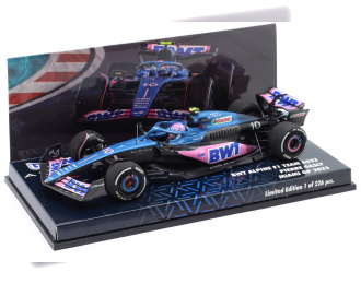 RENAULT F1 A523 Team Bwt Alpine №10 8th Miami Gp (2023) Pierre Gasly, Blue Black Pink