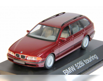 BMW 528i Touring, dark red