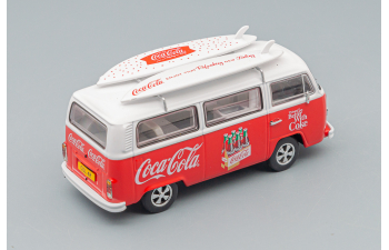 VOLKSWAGEN T1 Minibus Coca-cola With Surfboard 1961, White Red