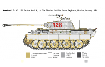 Сборная модель Sd.kfz. 171 Panther Ausf.A German Standard Tank (1945)