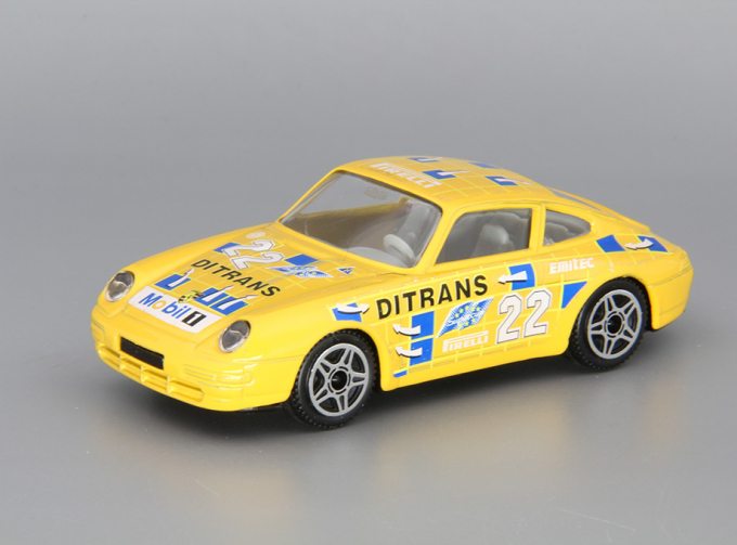 PORSCHE 911 Carrera #22, yellow / blue