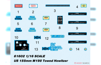 Сборная модель 155-мм буксируемая гаубица US M198