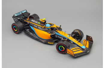 McLAREN F1 Mcl36 Mercedes Team Mclaren N 4 3rd Emilia Romagna Italy Gp 2022 Lando Norris, Orange Light Blue