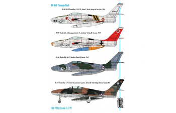 Сборная модель RF-84F Thunderflash