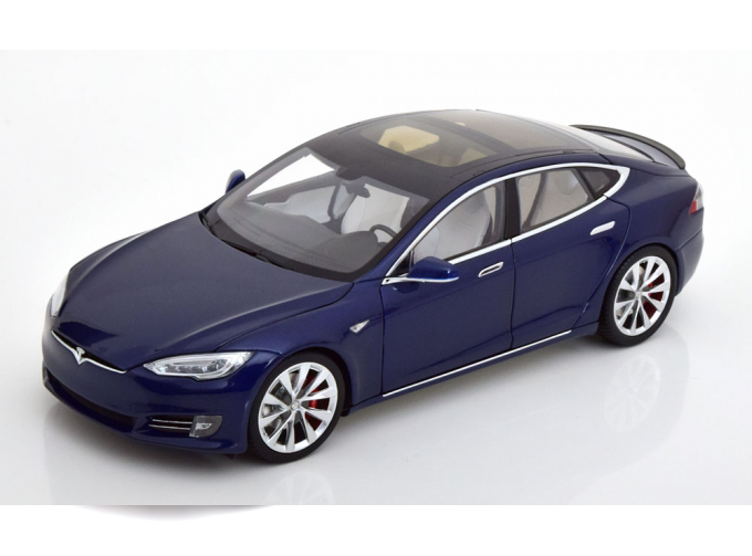 TESLA Model S P100D (2016), dark blue-metallic