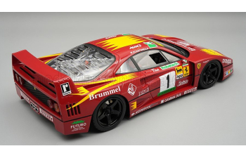 FERRARI F40 LM 2.9L Twin Turbo v8 Team Brummel №1 Supercar GT Season (1994) Mimmo Schiattarella