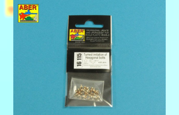 Turned imitation of Hexagonal bolts 0,85 x 1,30 mm x 30 pcs