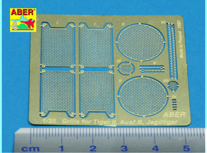 Фототравление Grills for Tiger II / Ausf.B / Jagdtiger