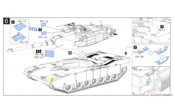 Сборная модель Танк M1A2 SEP 