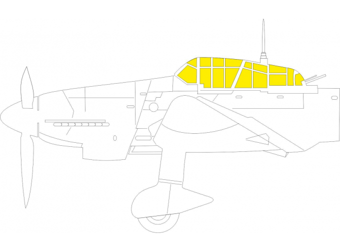 Окрасочная маска для Ju 87D TFace