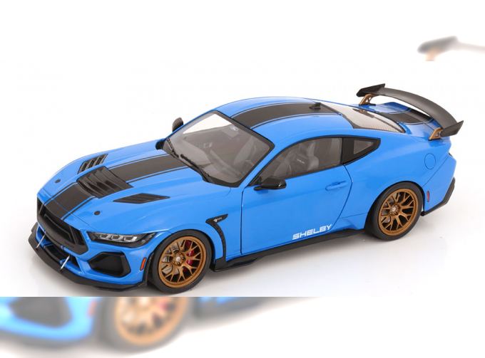 FORD Shelby Mustang Super Snake Coupe (2024), blue metallic / black