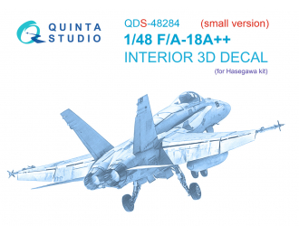 3D Декаль интерьера кабины F/A-18A++ (Hasegawa) (Малая версия)