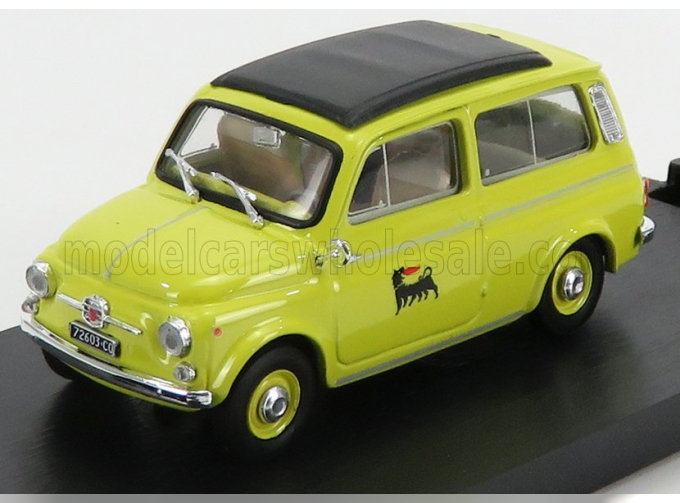 FIAT 500 Giardiniera Station Wagon Veicolo Commerciale Agip (1960), yellow black