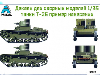 Декаль для танков Т-26