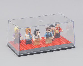 Бокс черный подиум + LEGO красный