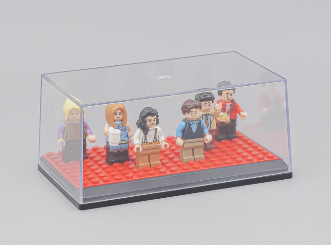 Бокс черный подиум + LEGO красный