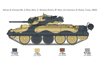 Сборная модель Crusader Mk. II with 8th Army Inf