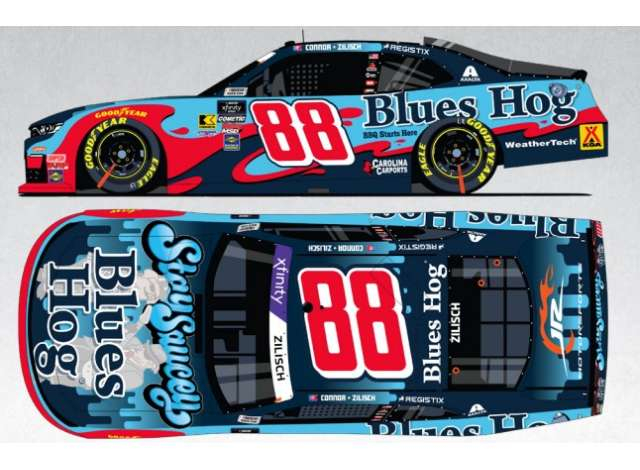 Chevrolet #88 Connor Zilisch *Blues Hog*, blue/red 2025